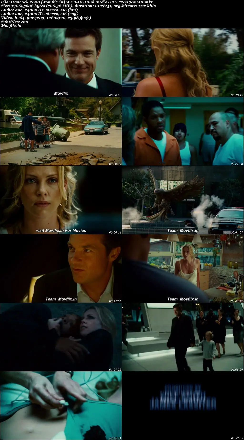 Hancock 2008 WEB-DL Hindi Dual Audio ORG Full Movie Download 1080p  720p  480p