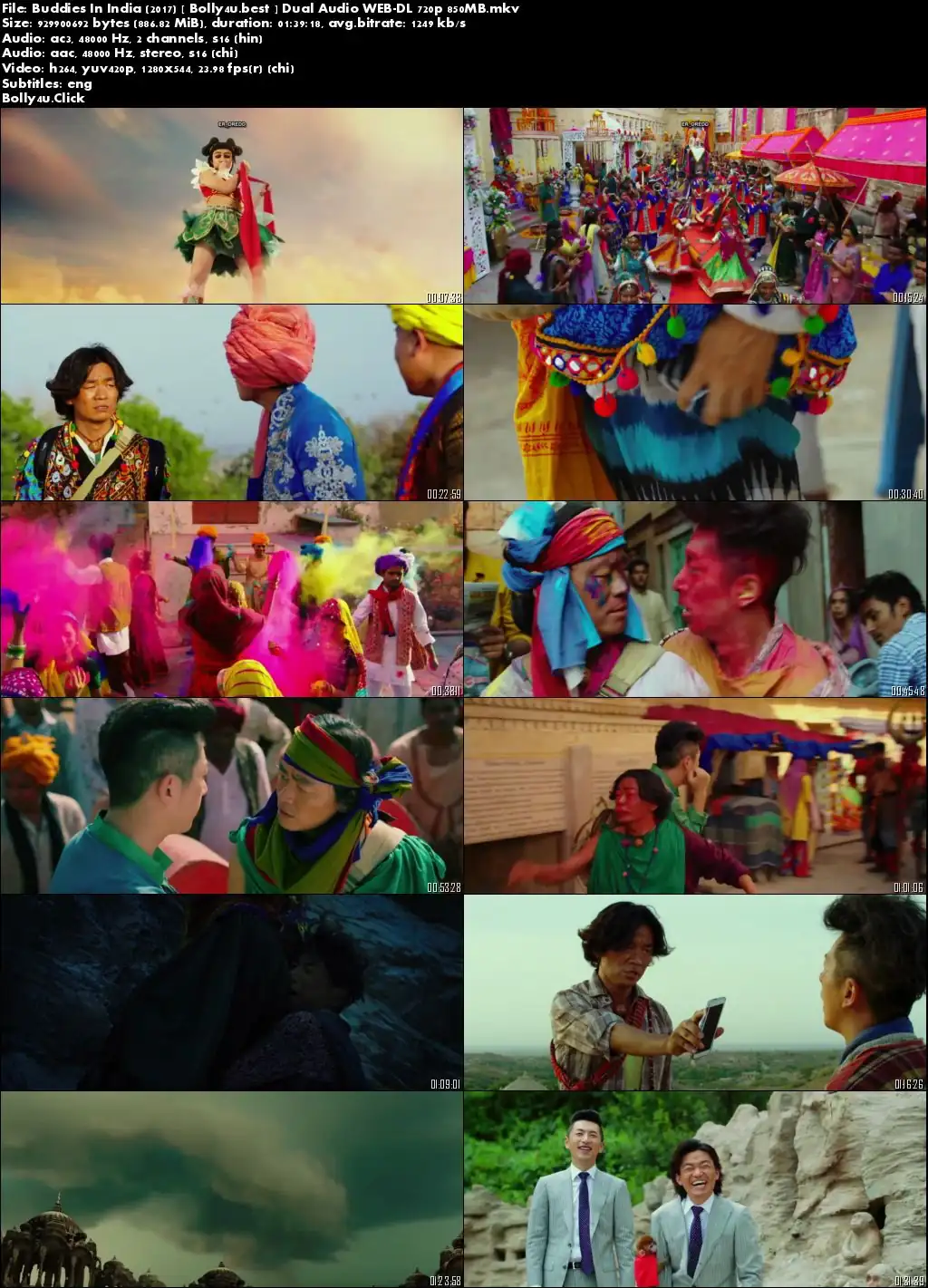 Buddies In India 2017 WEB-DL 300Mb Hindi Dual Audio 480p Download