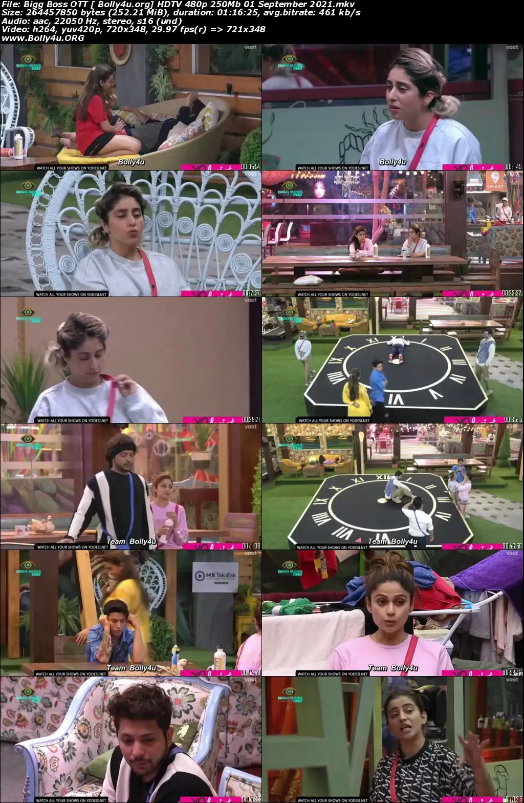 Bigg Boss OTT HDTV 480p 250Mb 01 September 2021 Download