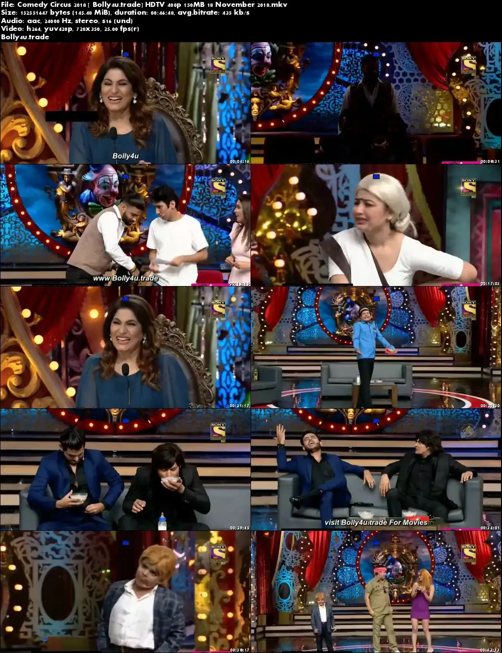 Comedy Circus 2018 HDTV 480p 150MB 18 November 2018 Download