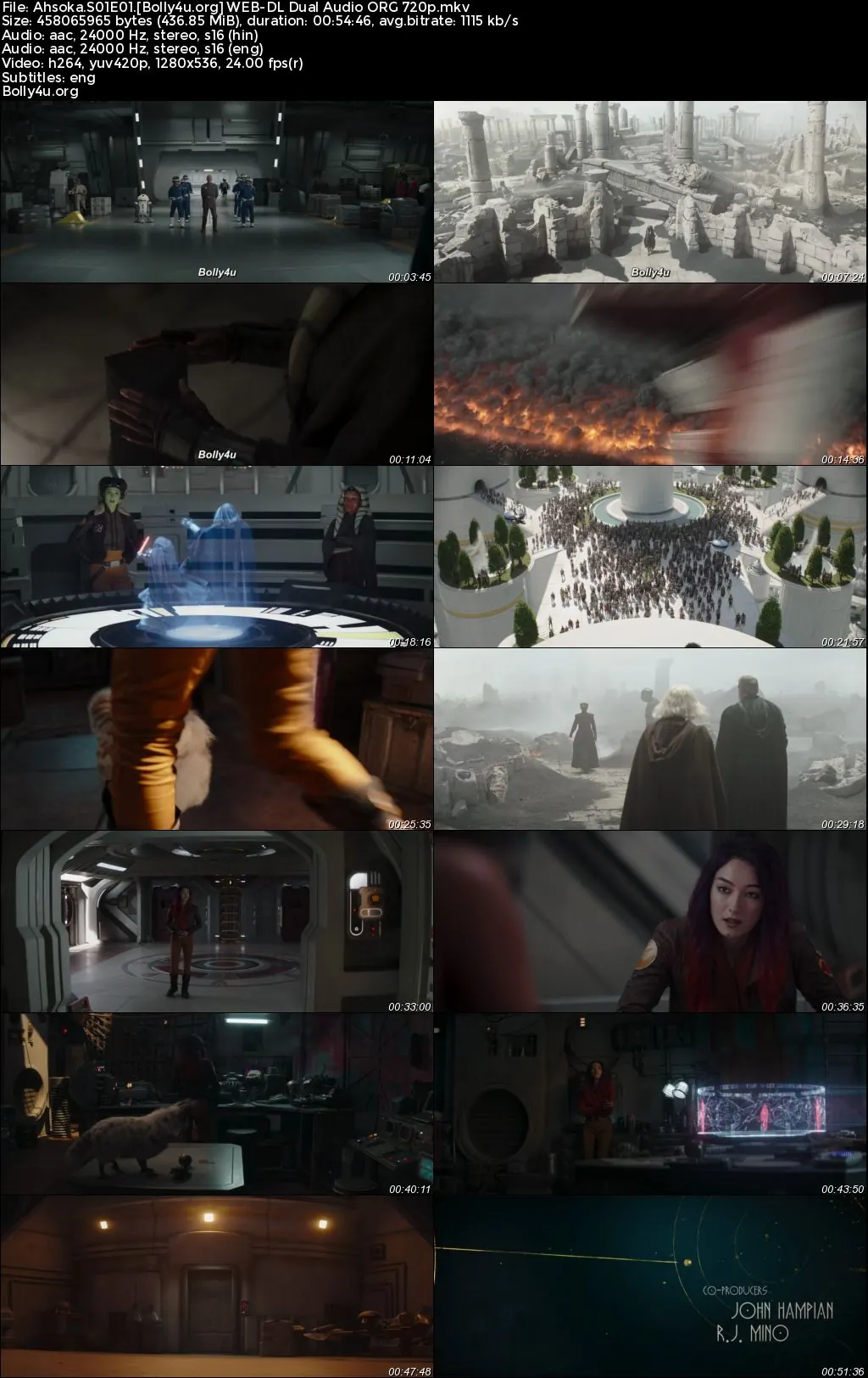 Ahsoka 2023 WEB-DL Hindi Dual Audio ORG S01 Part 01 Complete Download 720p