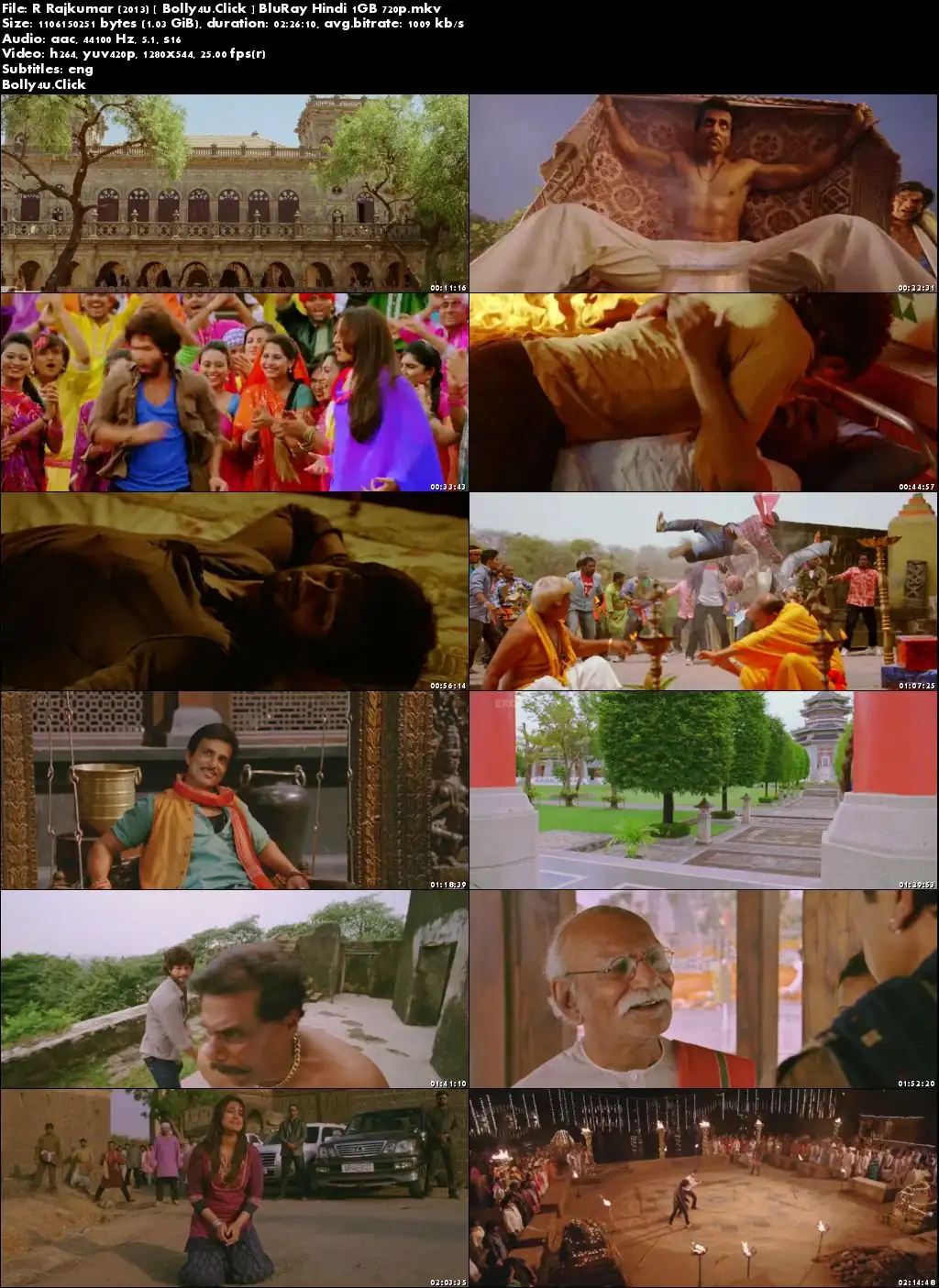R Rajkumar 2013 BluRay 300MB Full Hindi Movie Download 480p ESub