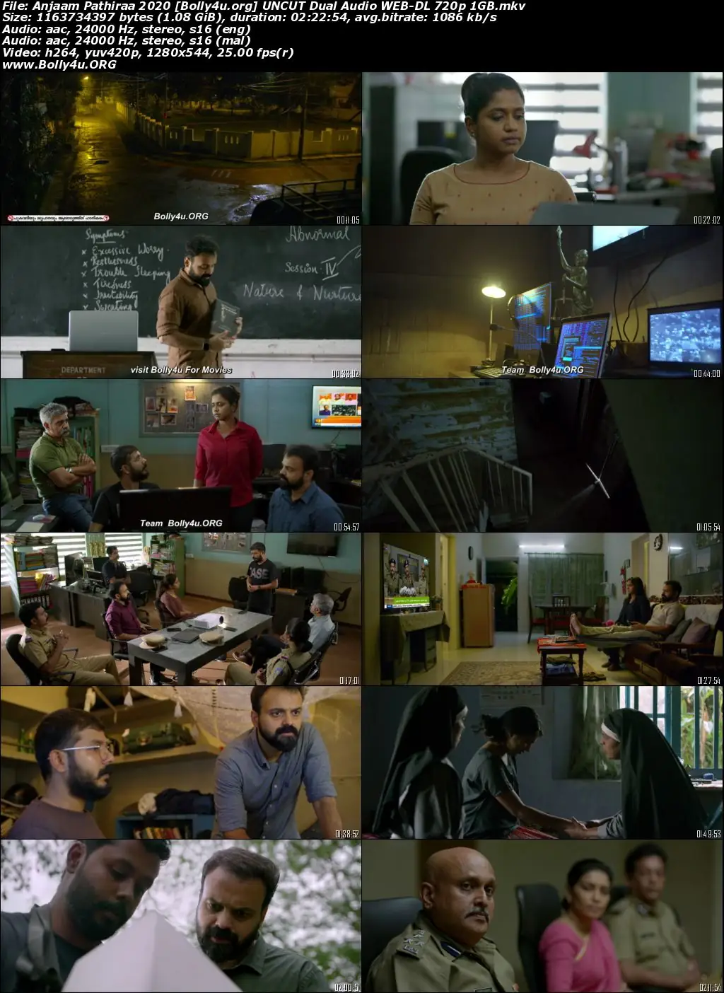 Anjaam Pathiraa 2020 WEB-DL 450MB UNCUT HQ Hindi Dub Dual Audio 480p Download