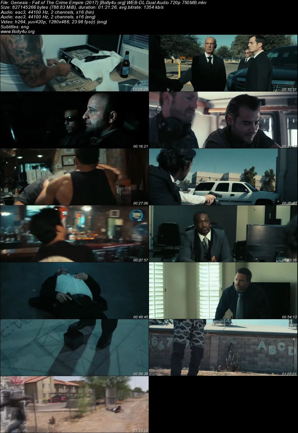 Genesis Fall of The Crime Empire 2017 WEB-DL Hindi Dual Audio Full Movie Download 720p  480p