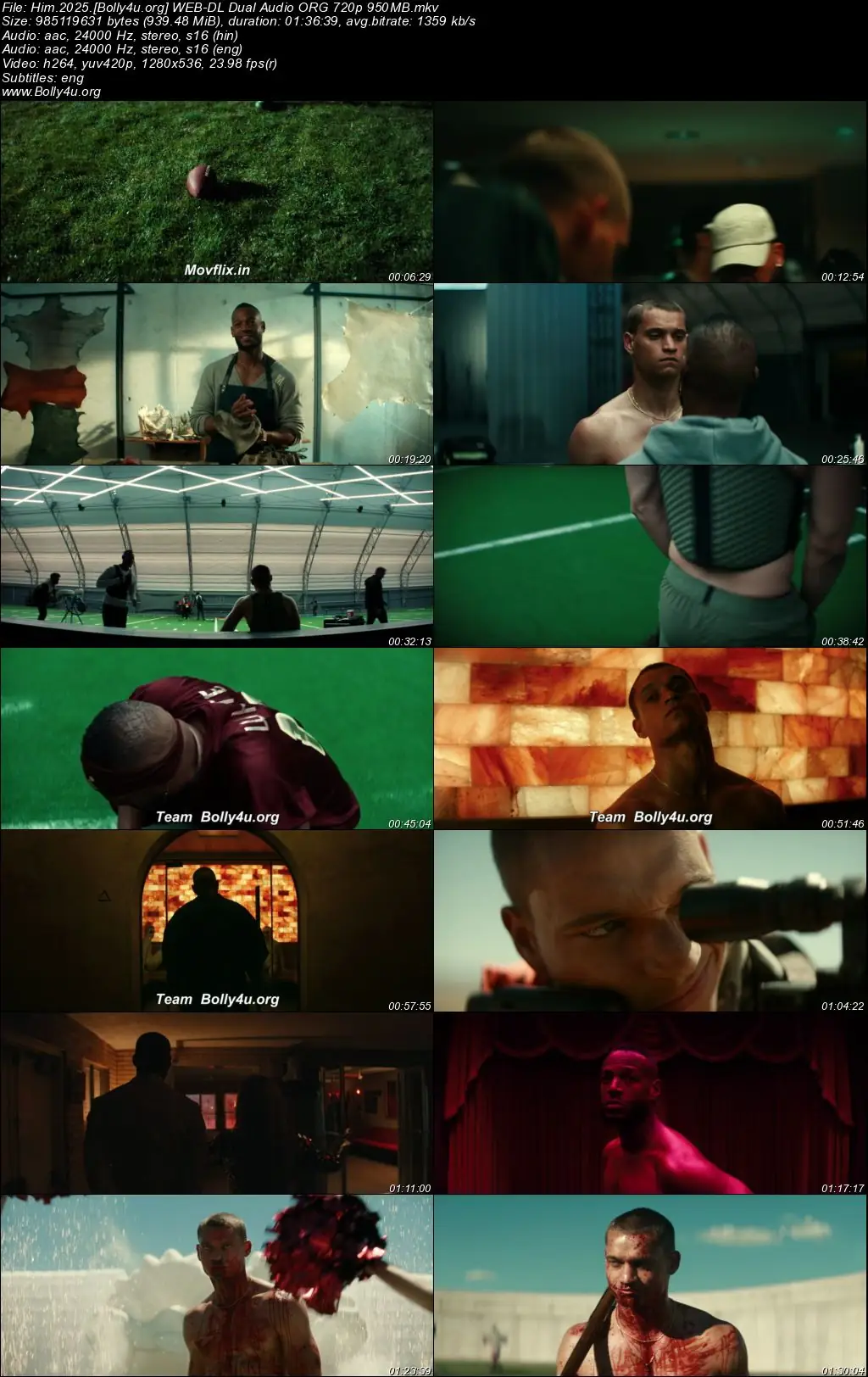 Him 2025 WEB-DL Hindi Dual Audio ORG Full Movie Download 1080p  720p  480p