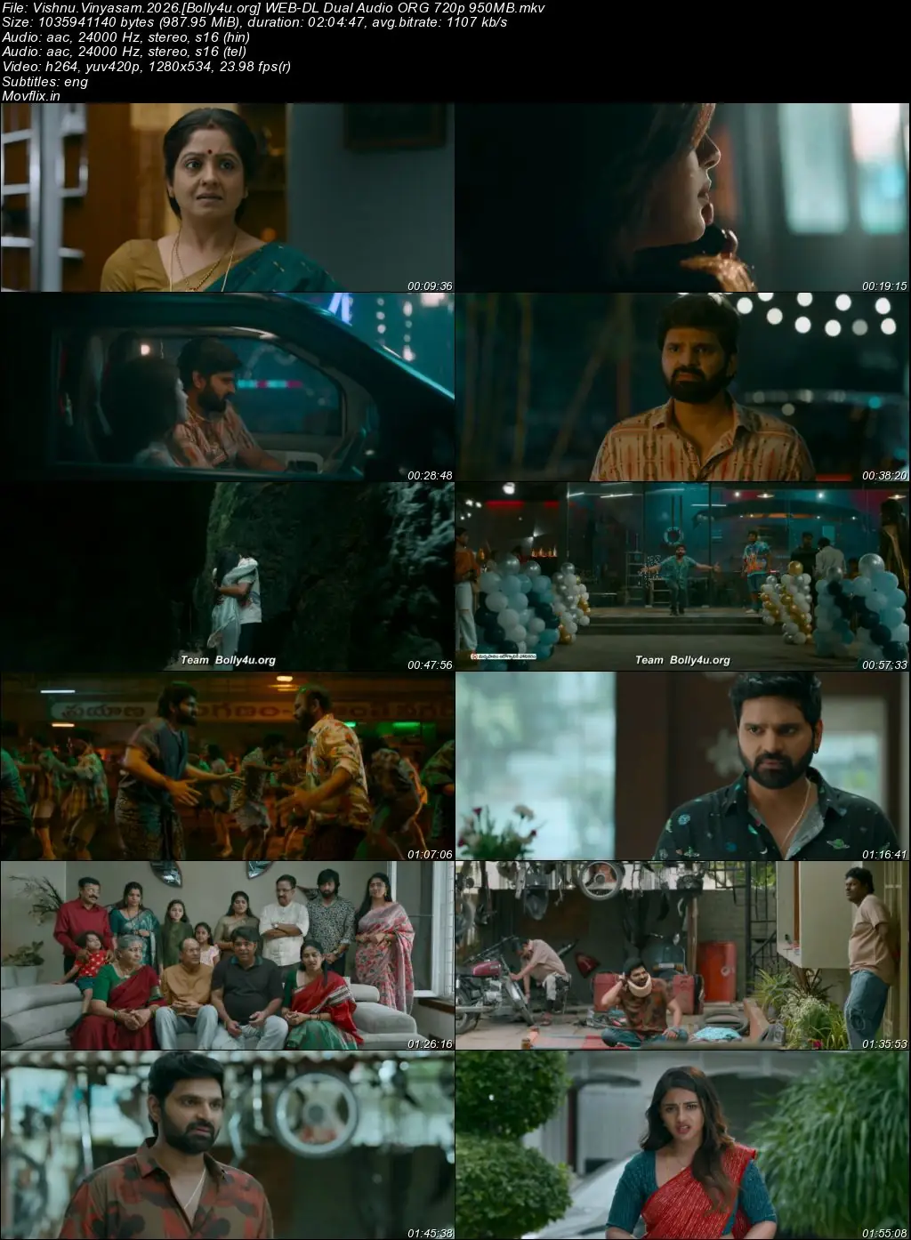Vishnu Vinyasam 2026 WEB-DL UNCUT Hindi Dual Audio ORG Full Movie Download 1080p  720p  480p