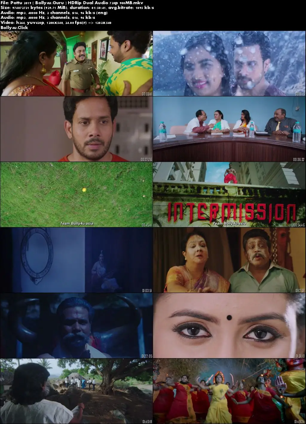 Pottu 2019 HDRip 900MB UNCUT Hindi Dual Audio 720p Download