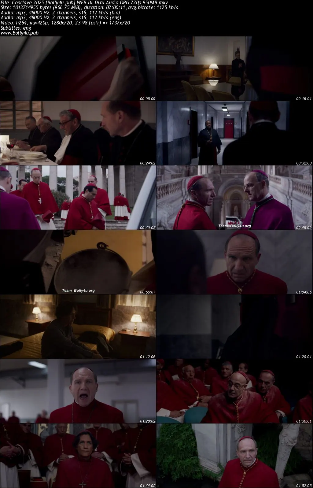 Conclave 2025 WEB-DL Hindi Dual Audio ORG Full Movie Download 1080p  720p  480p