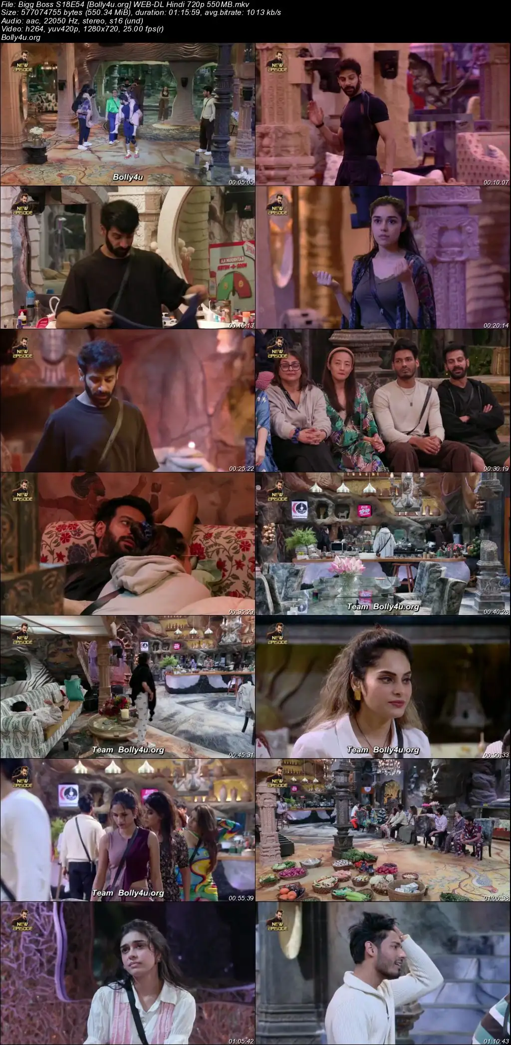 Bigg Boss 2024 WEB-DL Hindi S18E54 Download 720p  480p