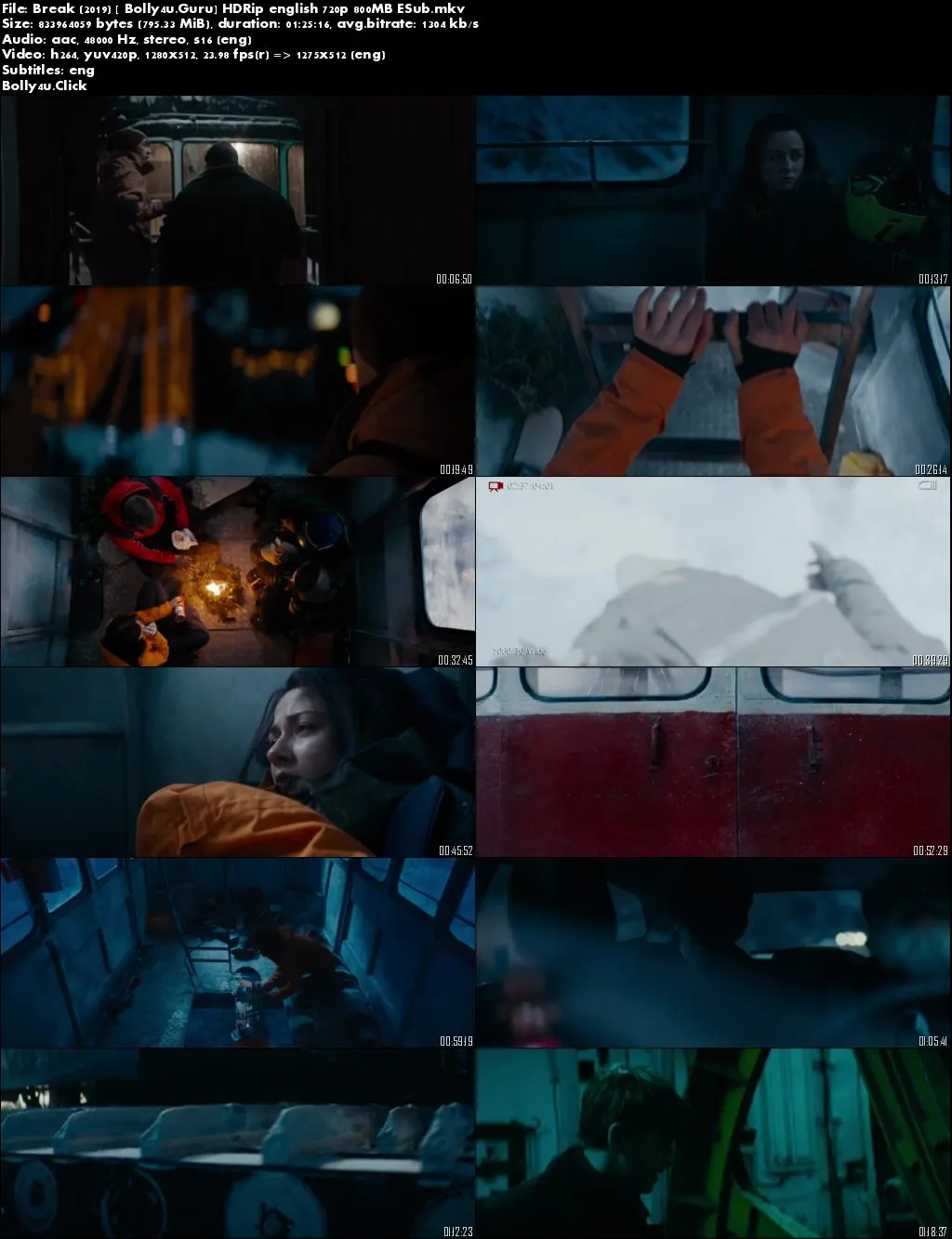 Break 2019 HDRip 300Mb English 480p ESub Download