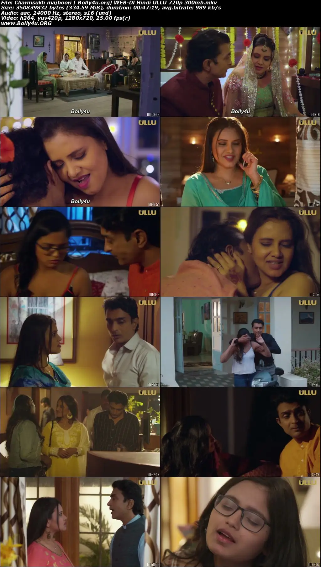 Charmsukh Majboori 2022 WEB-DL 300MB Hindi ULLU 720p Download