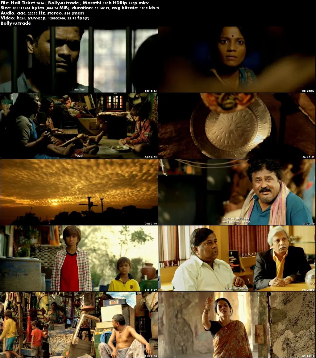 Half Ticket 2016 HDRip 800Mb Marathi 720p Download