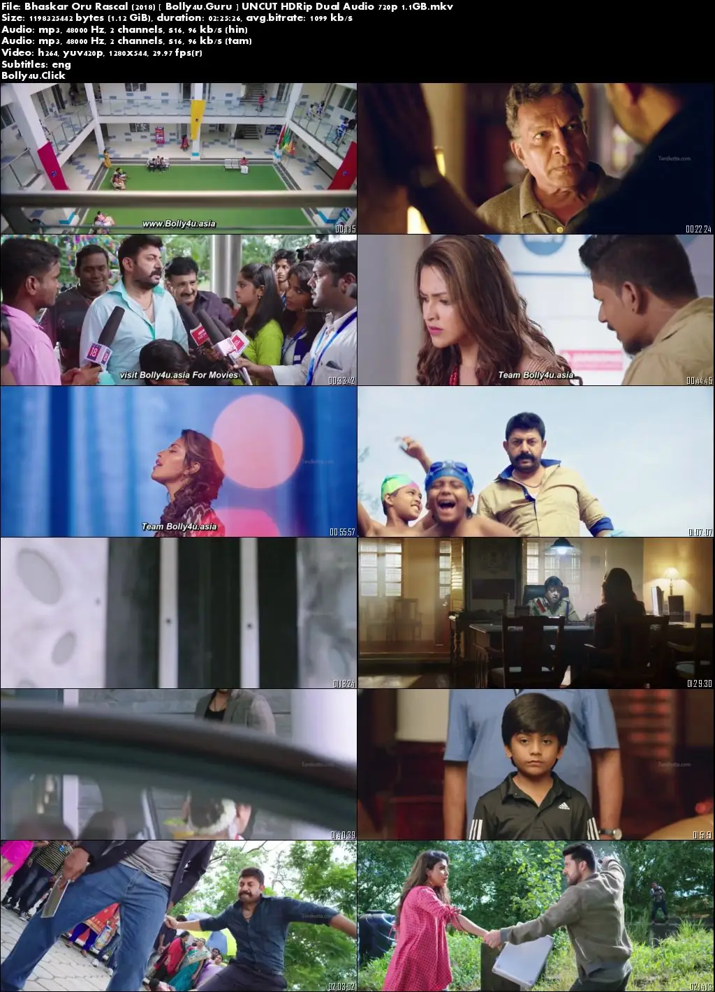 Bhaskar Oru Rascal 2018 HDRip 1.1GB UNCUT Hindi Dual Audio 720p Download