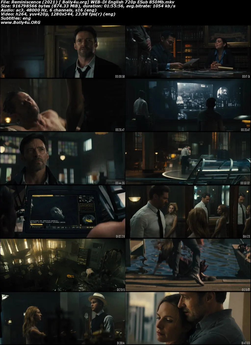 Reminiscence 2021 WEB-DL 350Mb English 480p ESubs Download