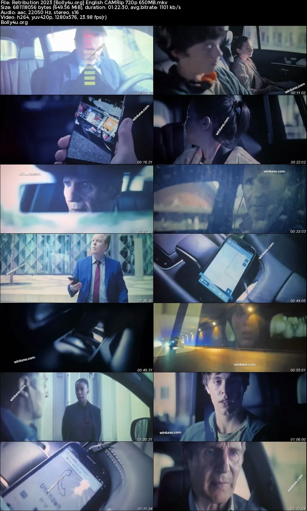Retribution 2023 CAMRip English Full Movie Download 720p  480p
