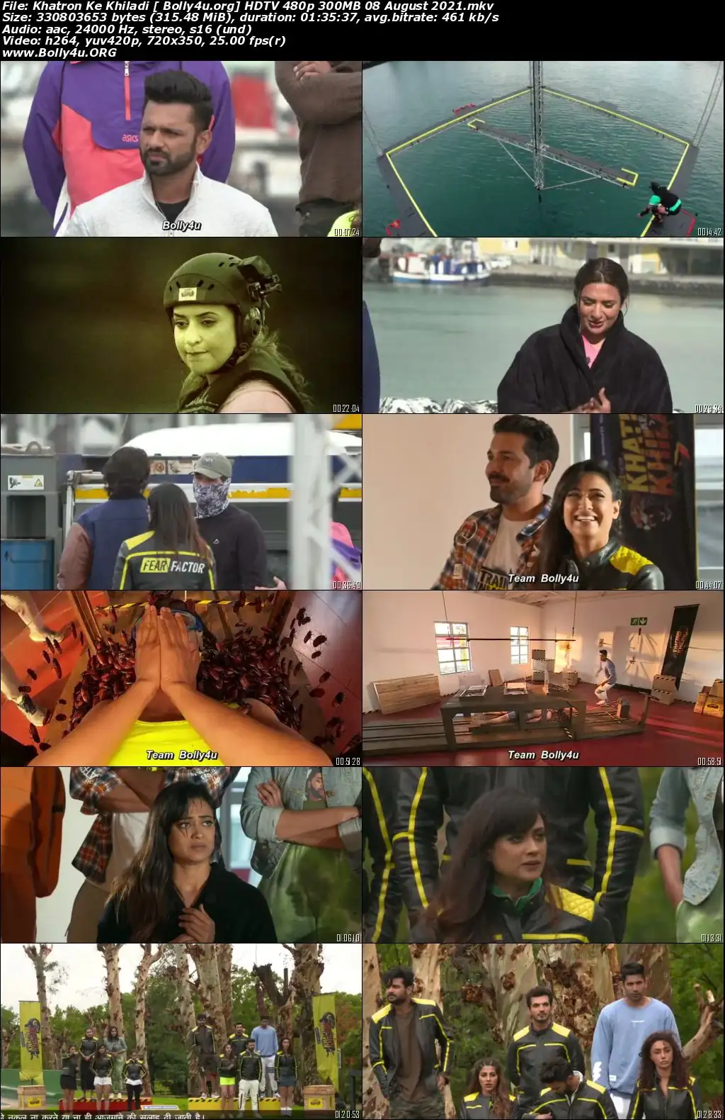 Khatron Ke Khiladi HDTV 480p 300MB 08 August 2021 Download