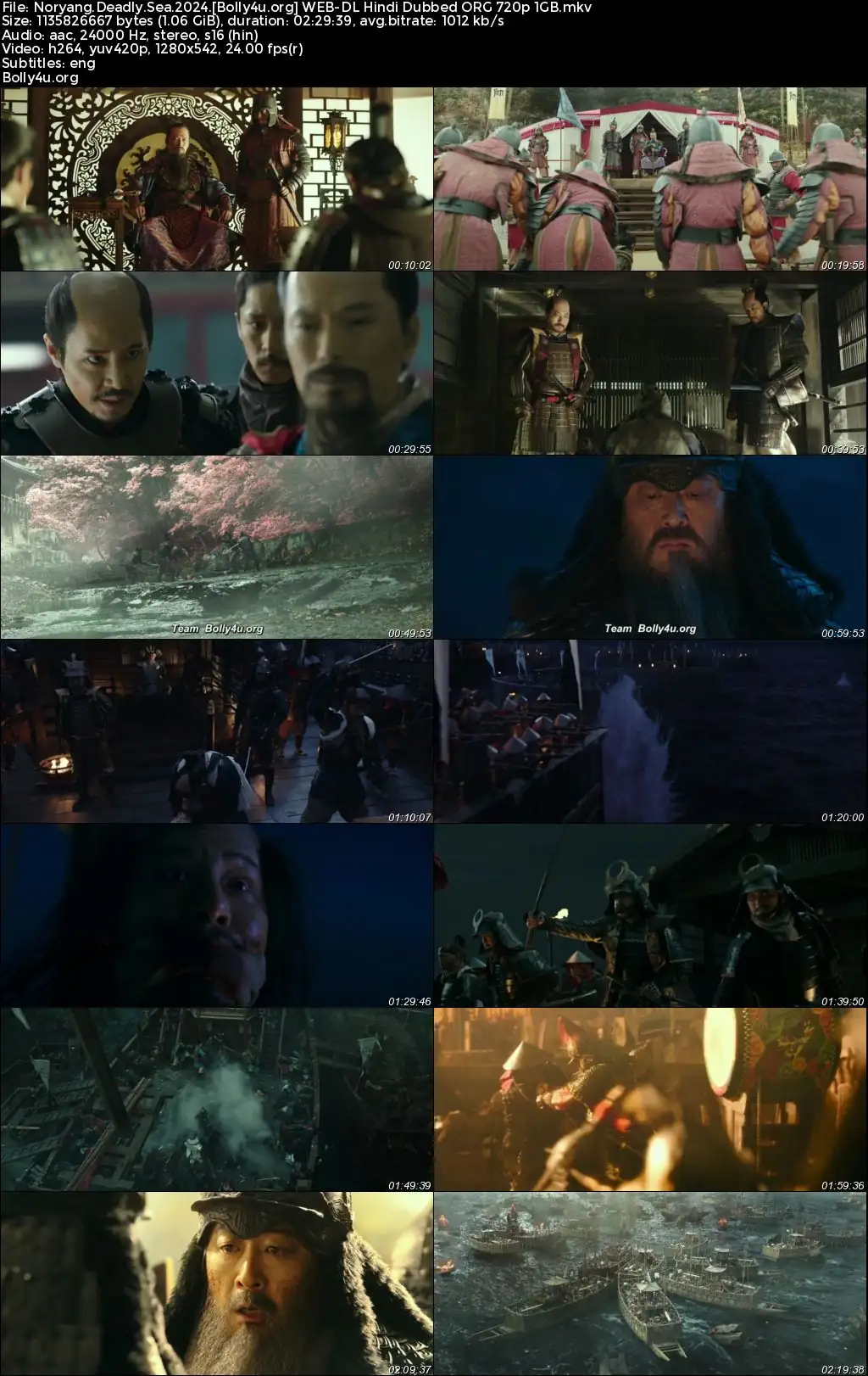 Noryang Deadly Sea 2024 WEB-DL Hindi Dubbed ORG Full Movie Download 1080p  720p  480p