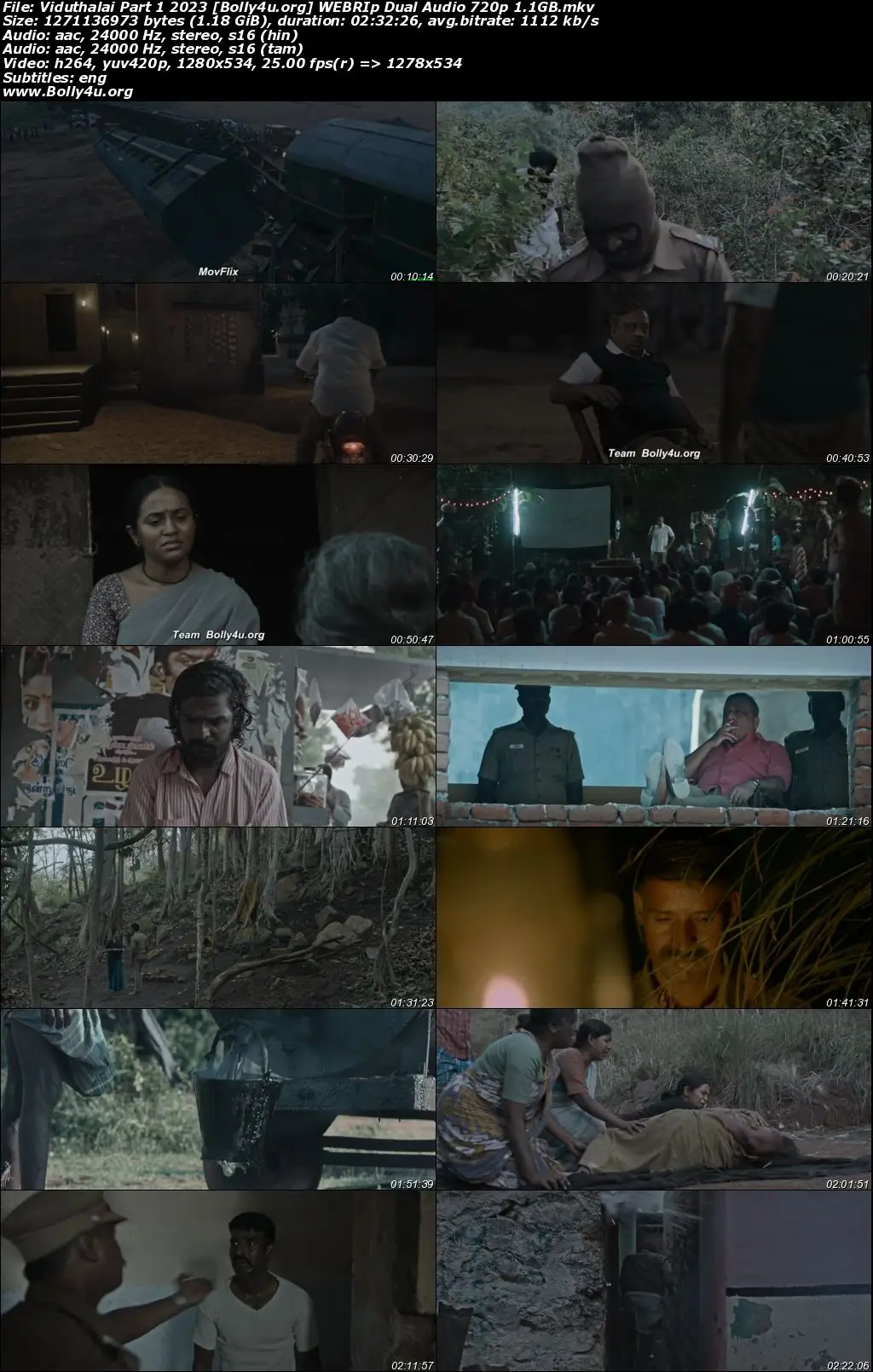 Viduthalai Part 1 2023 WEB-DL Hindi Dual Audio ORG Full Movie Download 1080p  720p  480p