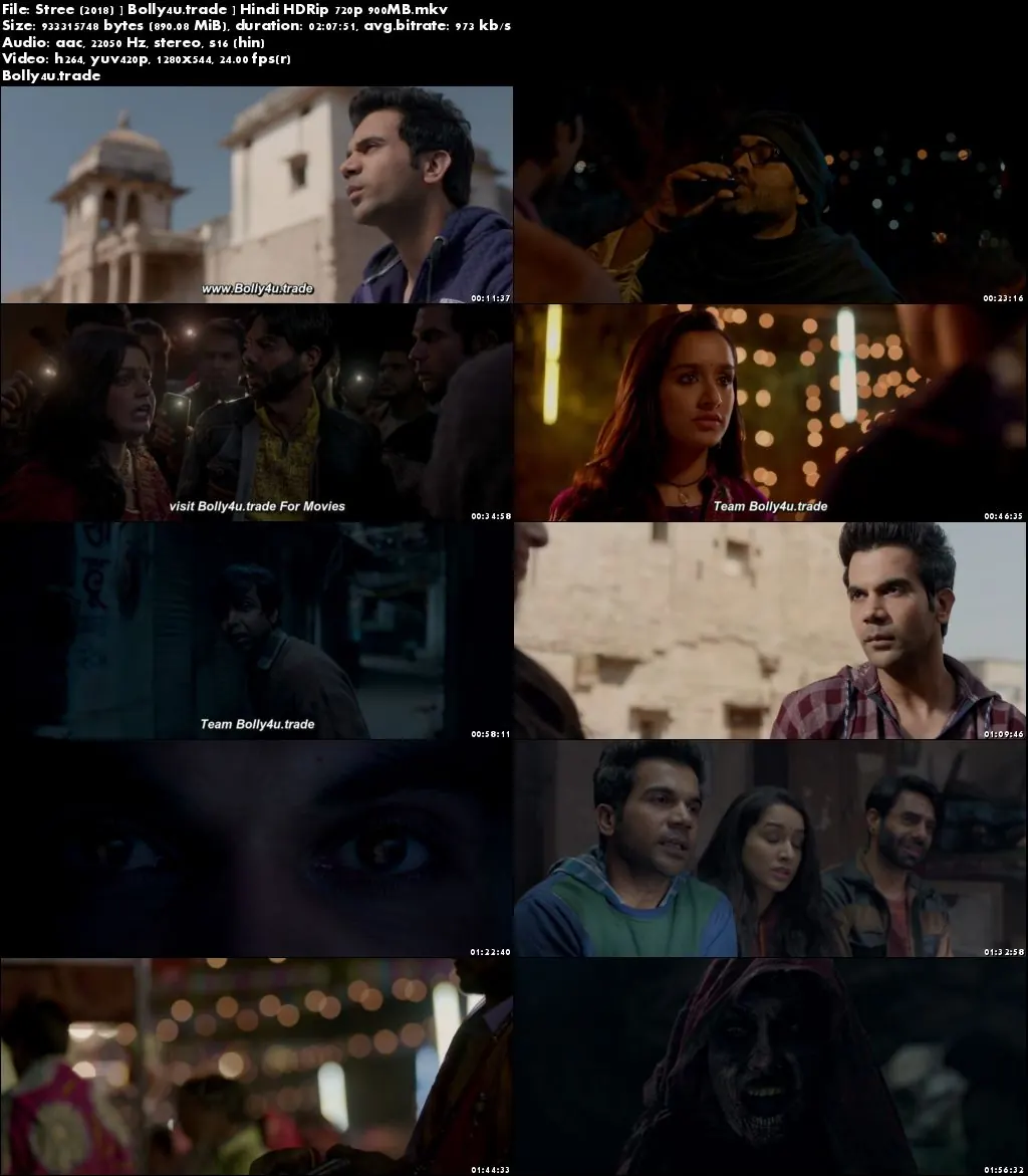 Stree 2018 HDRip 300Mb Full Hindi Movie Download 480p