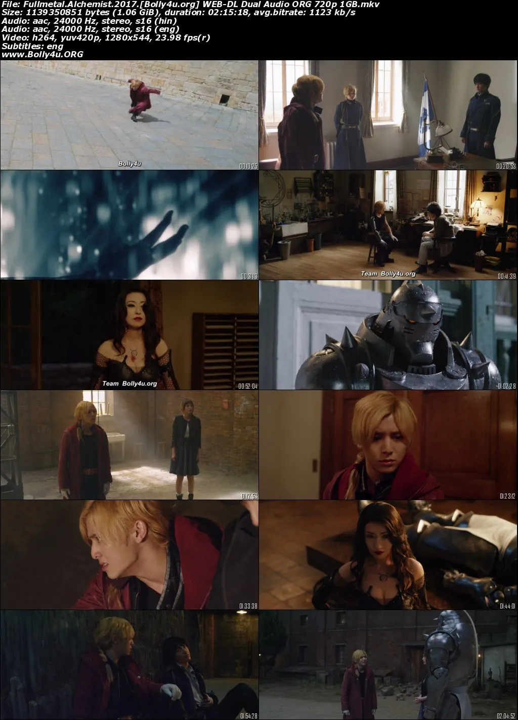 Fullmetal Alchemist 2017 WEB-DL Hindi Dual Audio ORG Full Movie Download 1080p  720p  480p