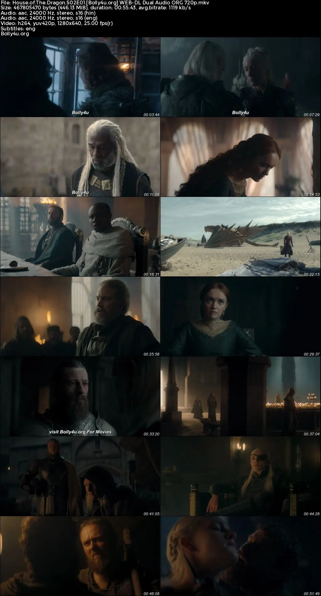 House of the Dragon 2024 WEB-DL Hindi Dual Audio ORG S02 Complete Download 720p  480p
