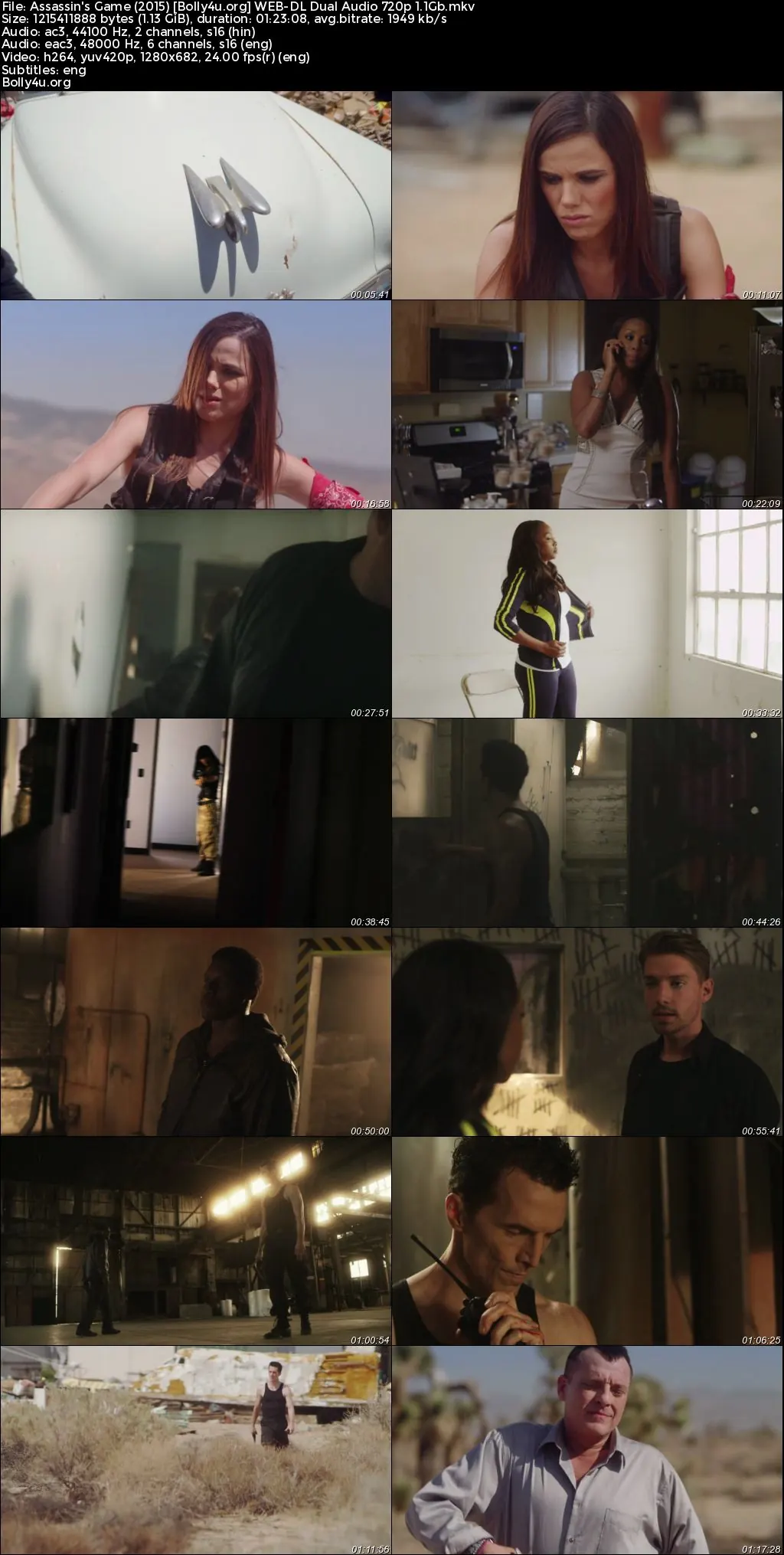 Assassins Game 2015 WEB-DL Hindi Dual Audio Full Movie Download 720p  480p