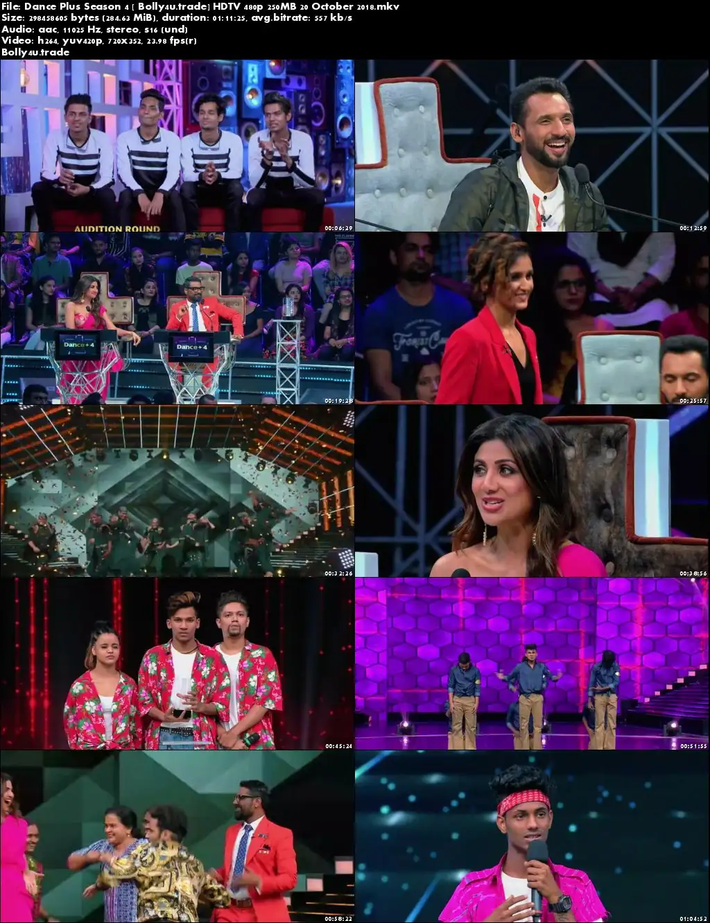 Dance Plus Season 4 HDTV 480p 250MB 20 October 2018 Download