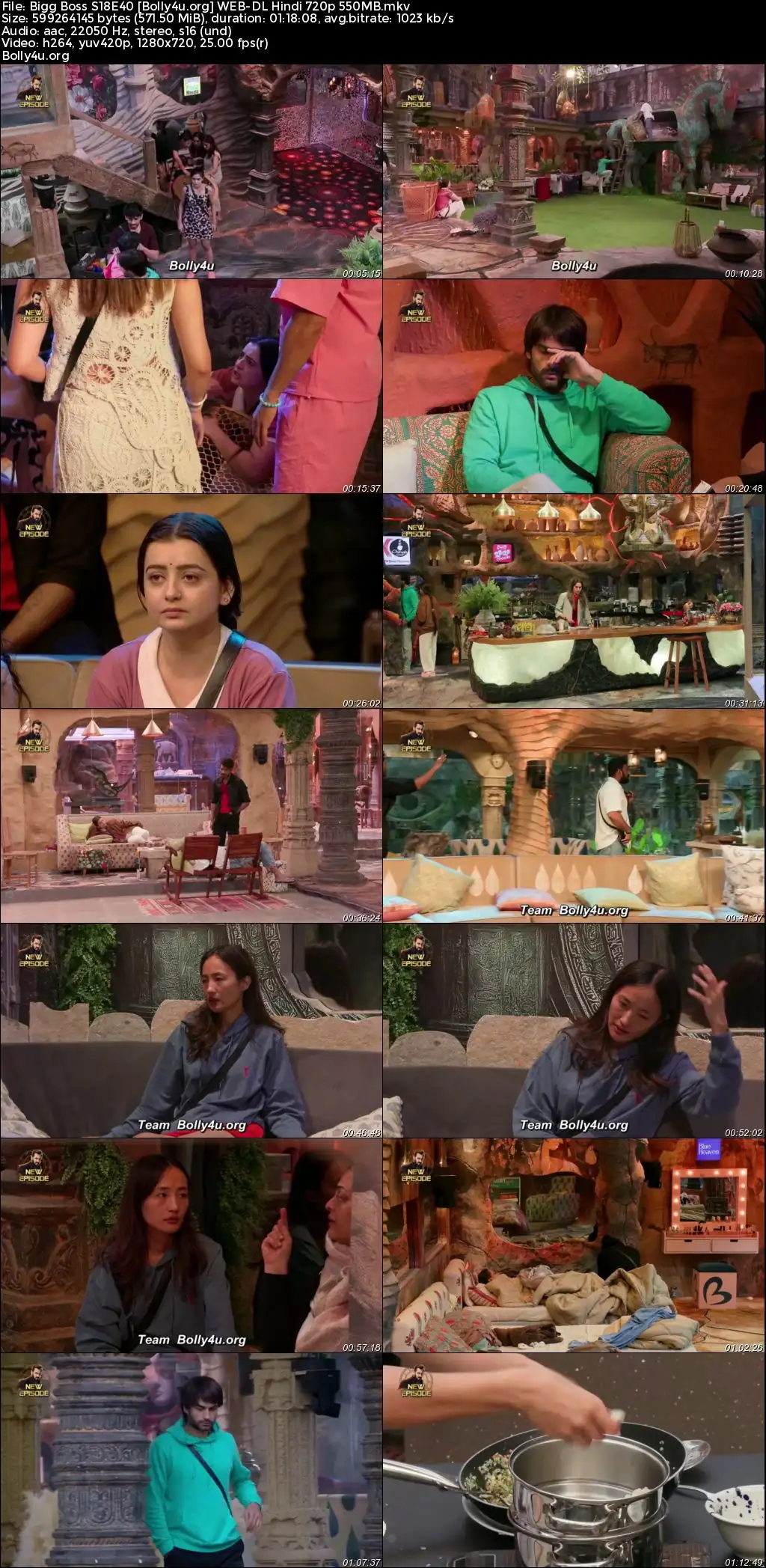 Bigg Boss 2024 WEB-DL Hindi S18E40 Download 720p  480p