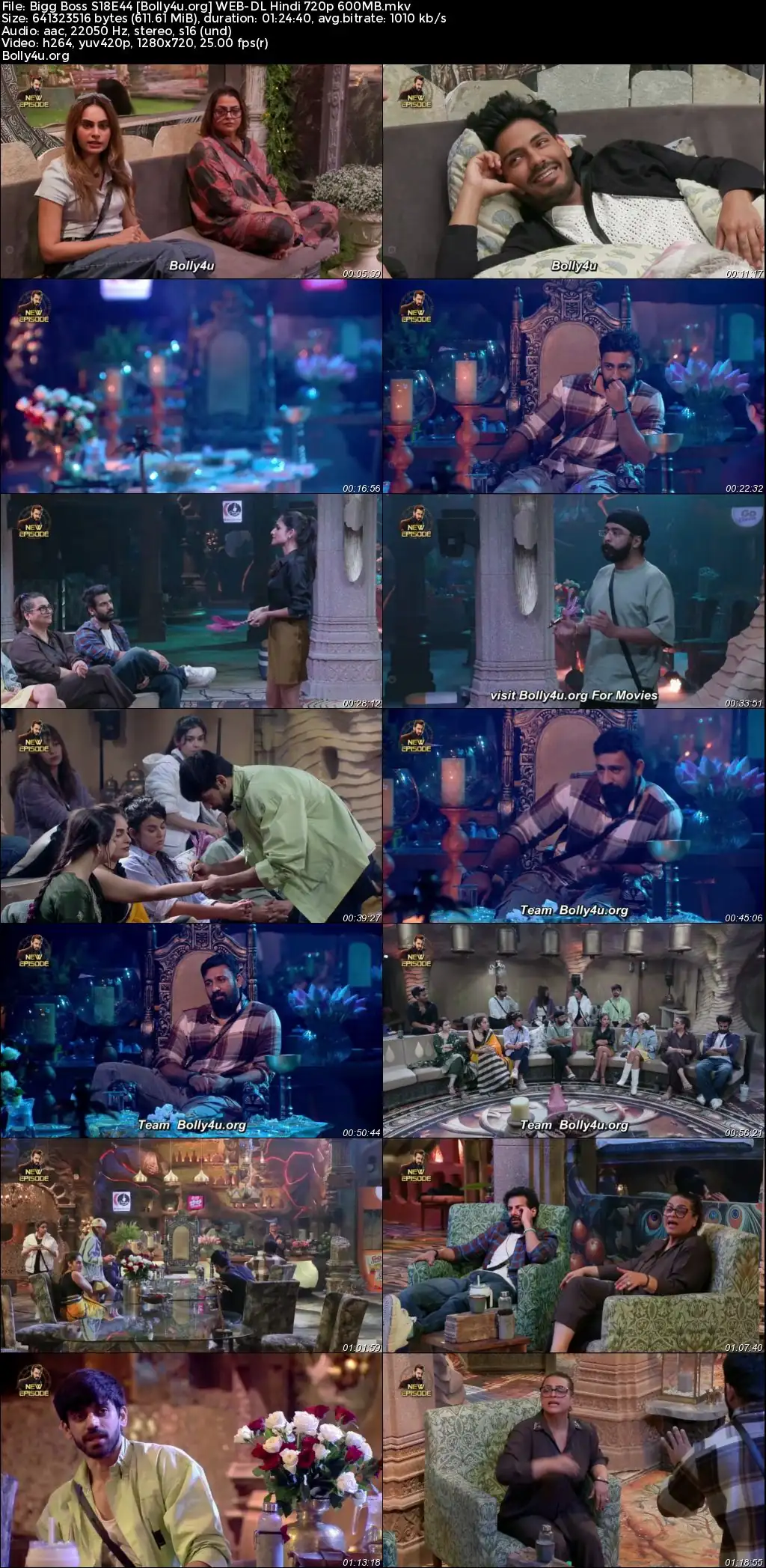 Bigg Boss 2024 WEB-DL Hindi S18E44 Download 720p  480p