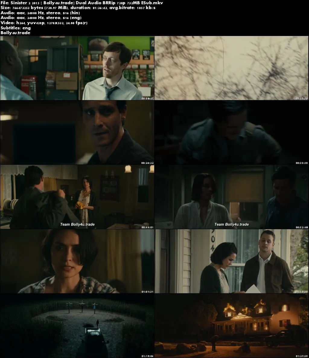 Sinister 2 2015 BRRip 700Mb Hindi Dual Audio 720p ESub Download