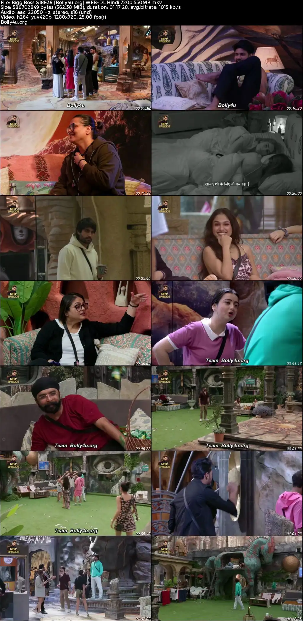 Bigg Boss 2024 WEB-DL Hindi S18E39 Download 720p  480p