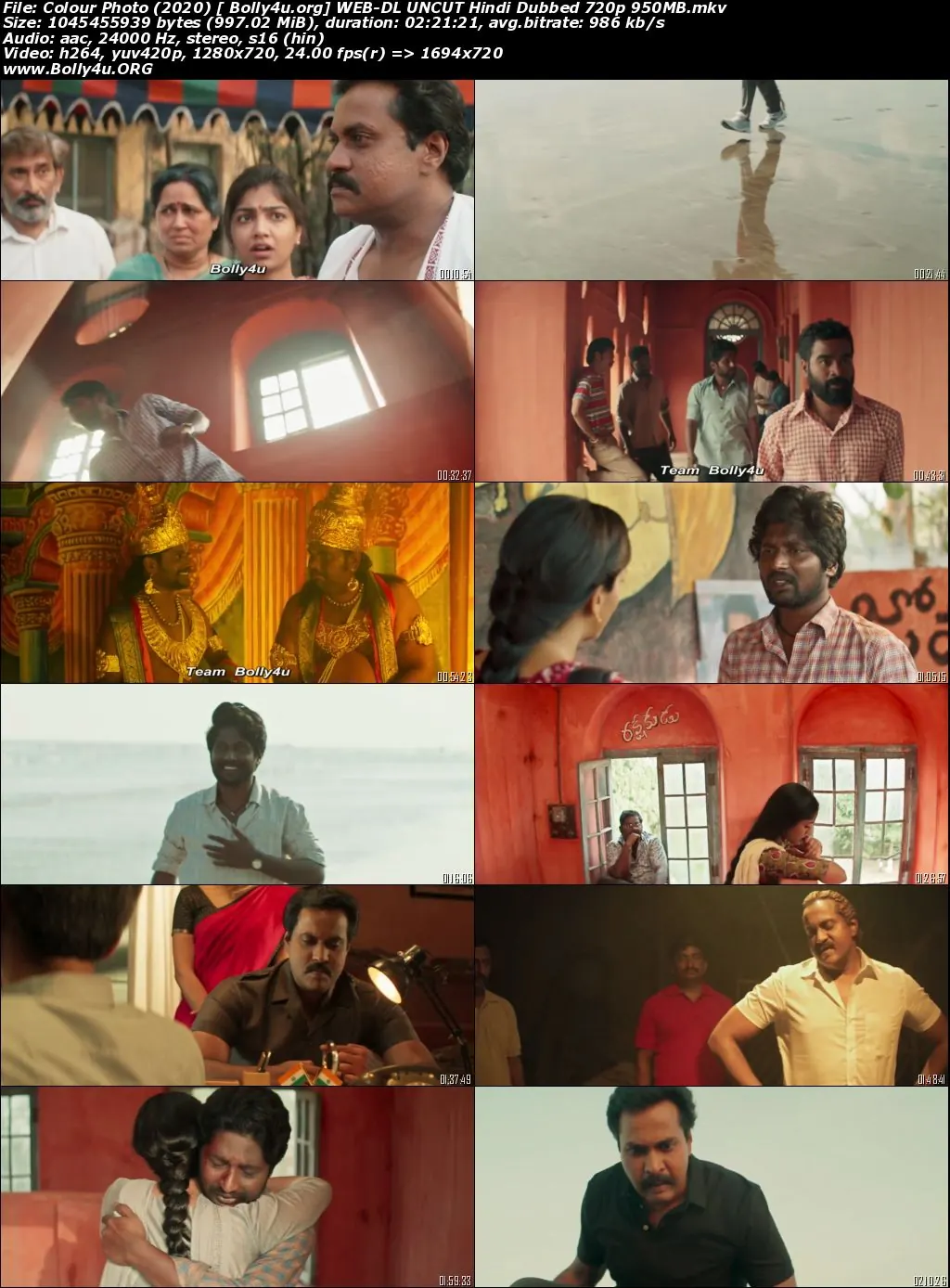 Colour Photo 2020 WEB-DL UNCUT Hindi Dubbed ORG Download 720p  480p