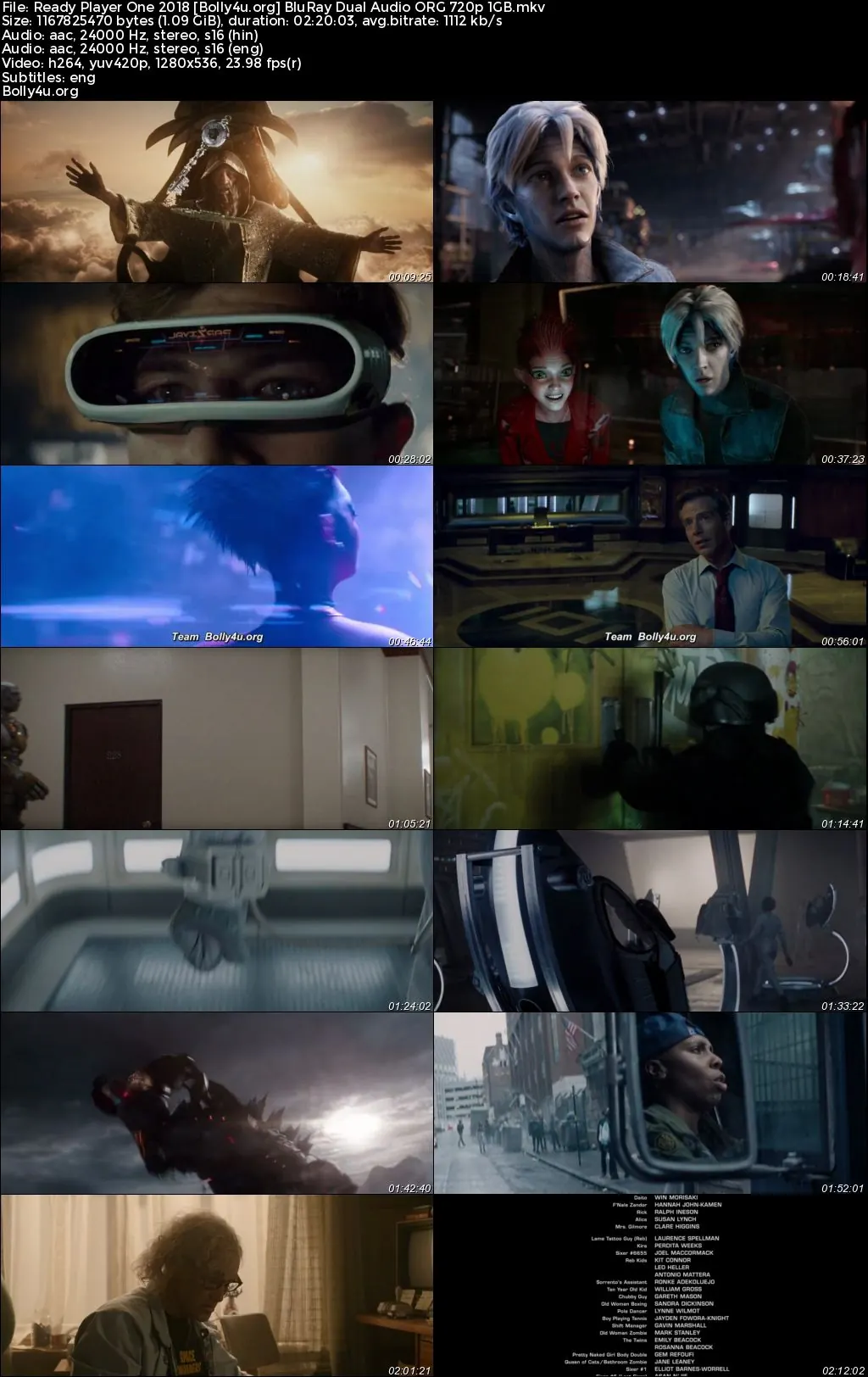 Ready Player One 2018 BluRay Hindi Dual Audio ORG Full Movie Download 1080p  720p  480p