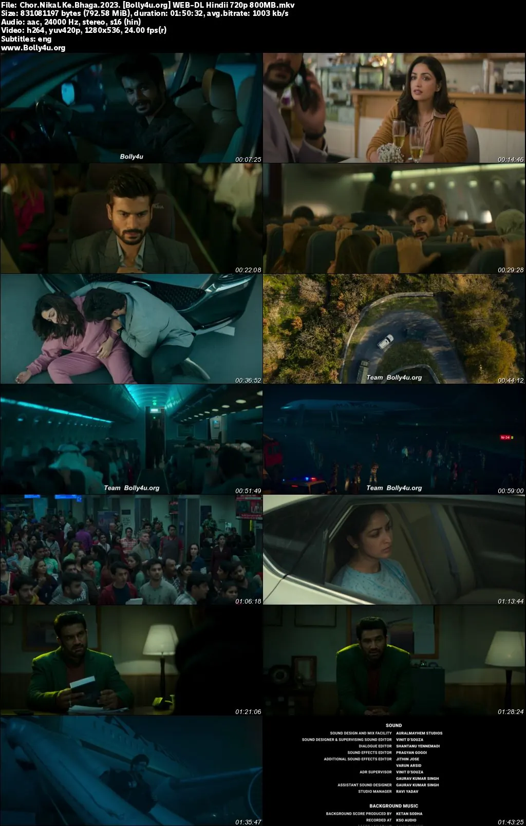 Chor Nikal Ke Bhaga 2023 WEB-DL Hindi Full Movie Download 1080p  720p  480p
