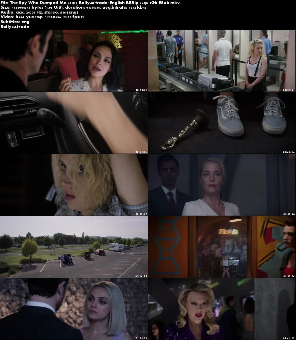The Spy Who Dumped Me 2018 BRRip 300MB English 480p ESub Download