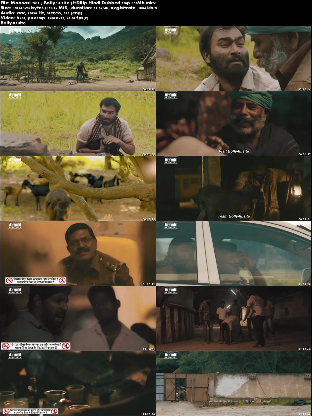 Maanasi 2019 HDRip 800MB Hindi Dubbed 720p Download