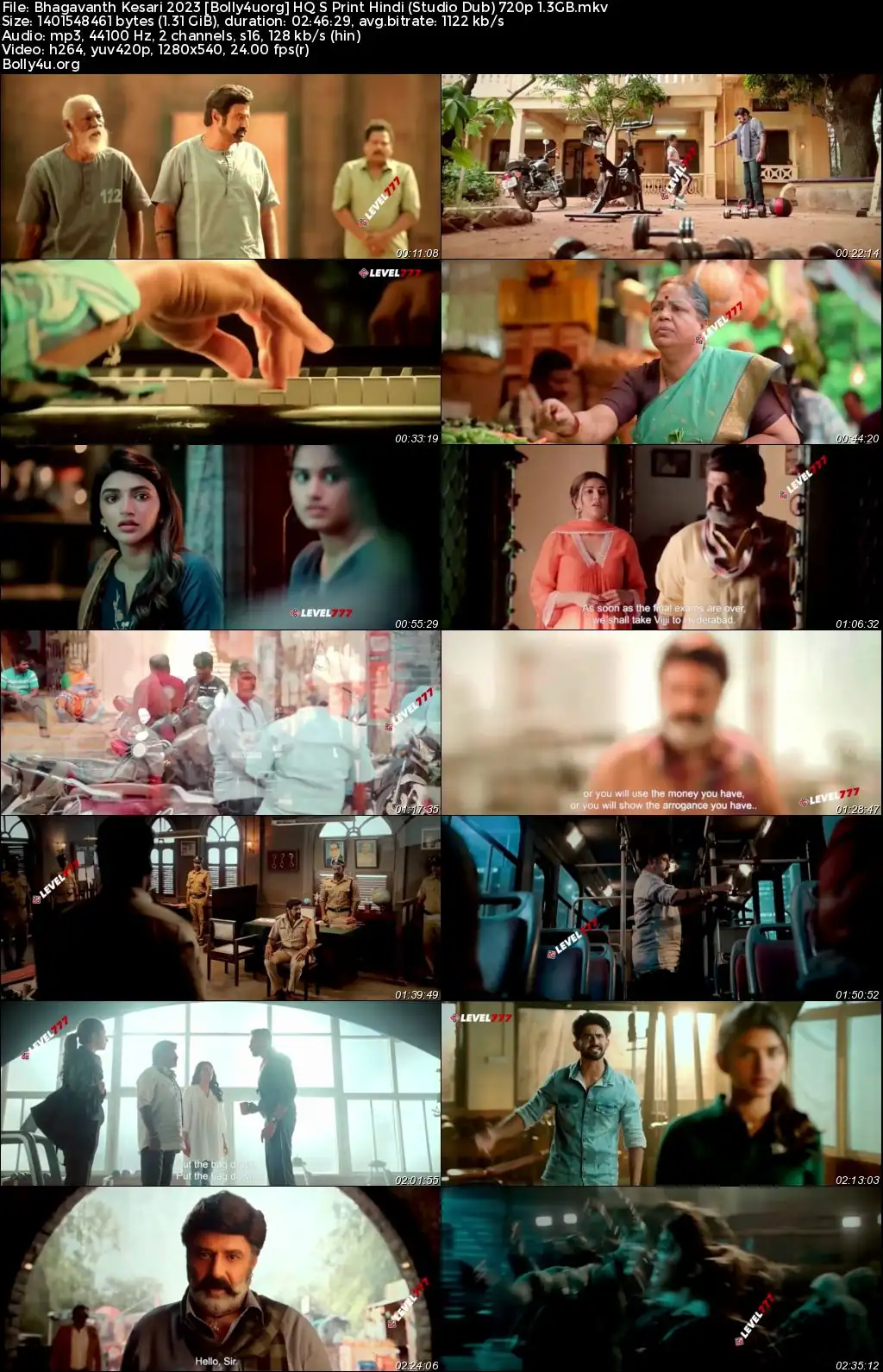 Bhagavanth Kesari 2023 HQ S Print Hindi (Studio Dub) Full Movie Download 1080p  720p  480p