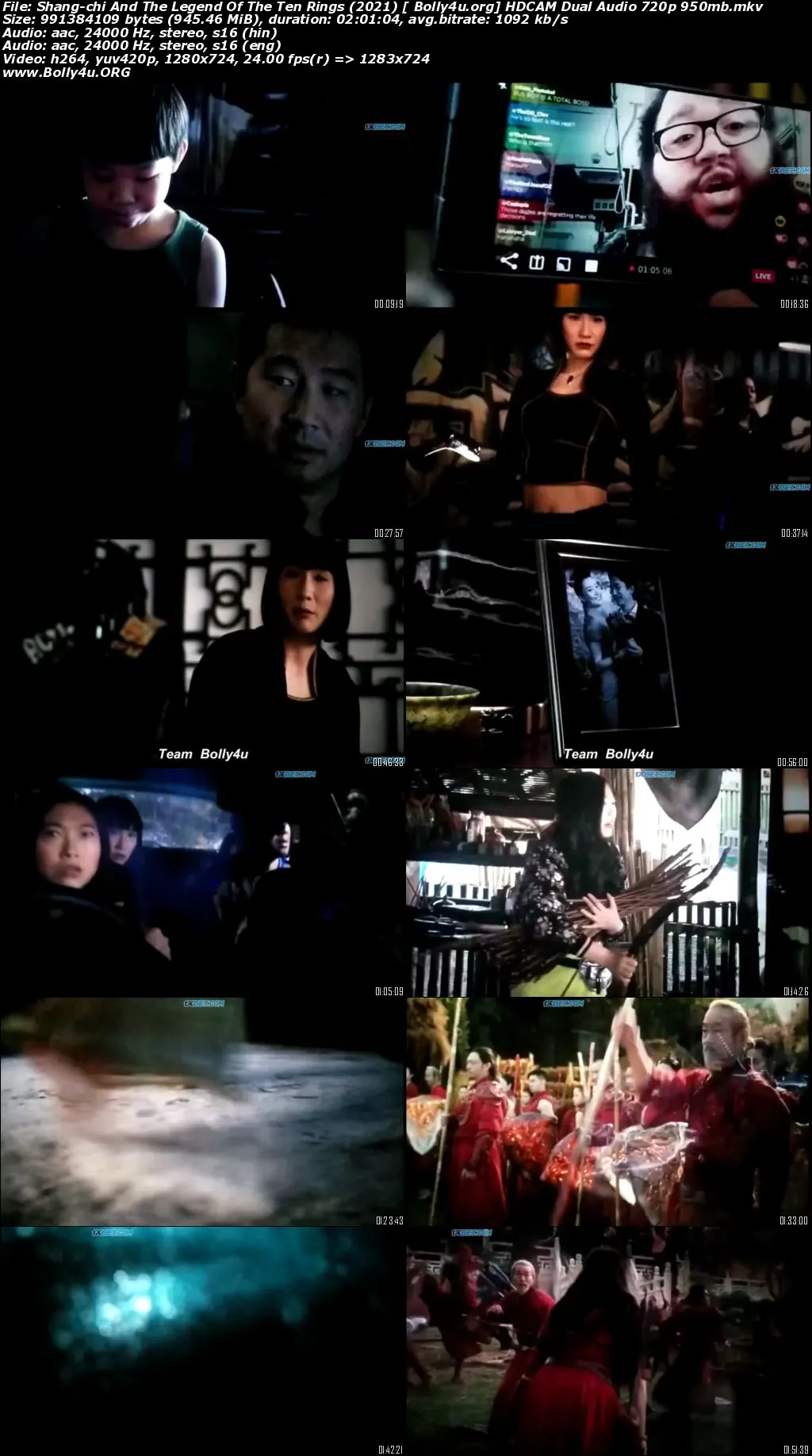 Shang-Chi And The Legend Of The Ten Rings 2021 HDCAM 950Mb Hindi Dual Audio 720p Download