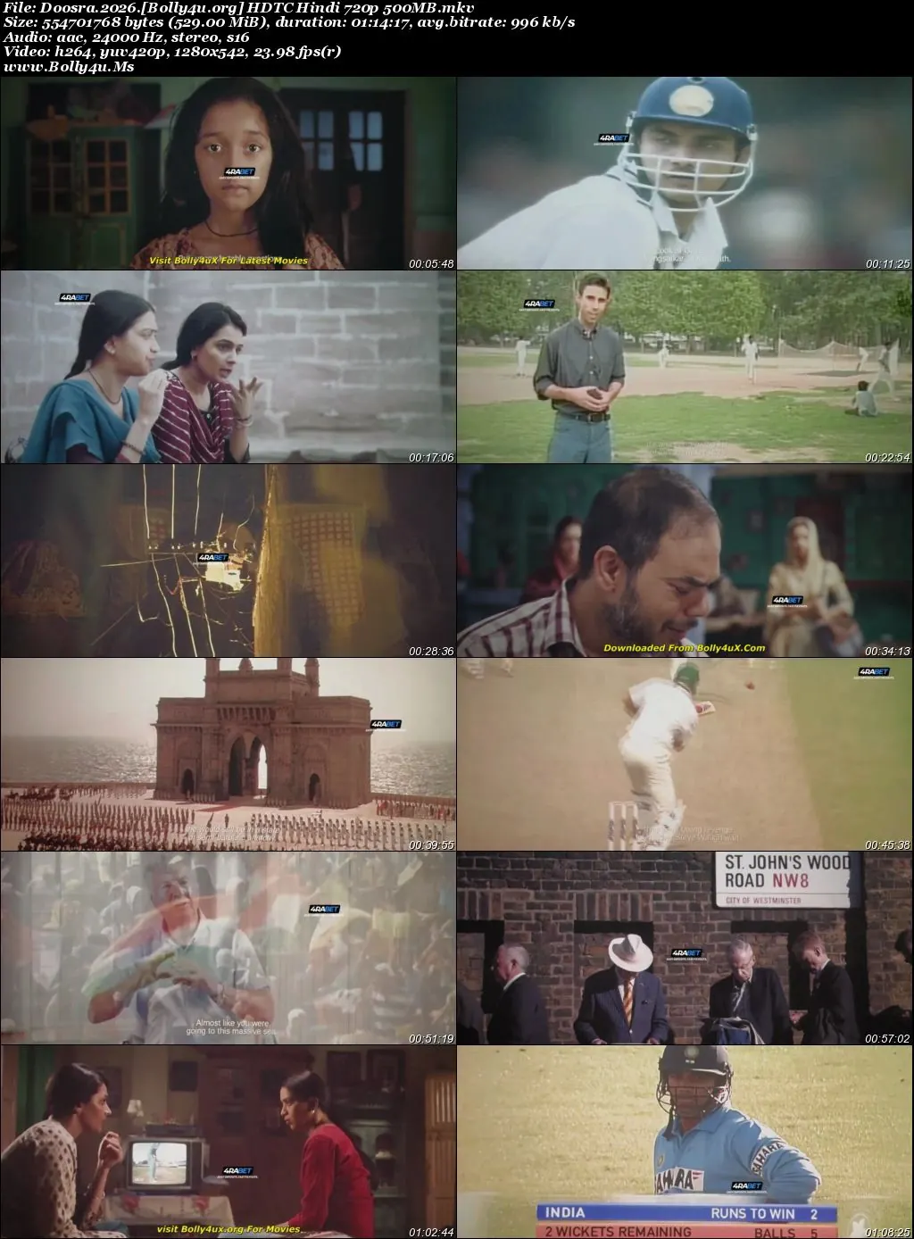 Doosra 2026 HDTC Hindi Full Movie Download 1080p  720p  480p