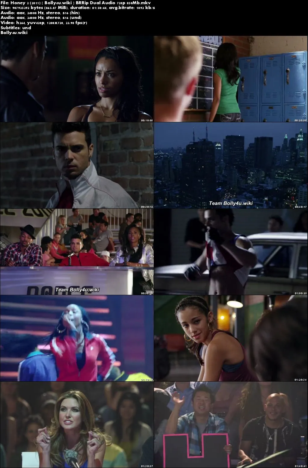 Honey 2 2011 BRRip 350Mb Hindi Dual Audio 480p Download