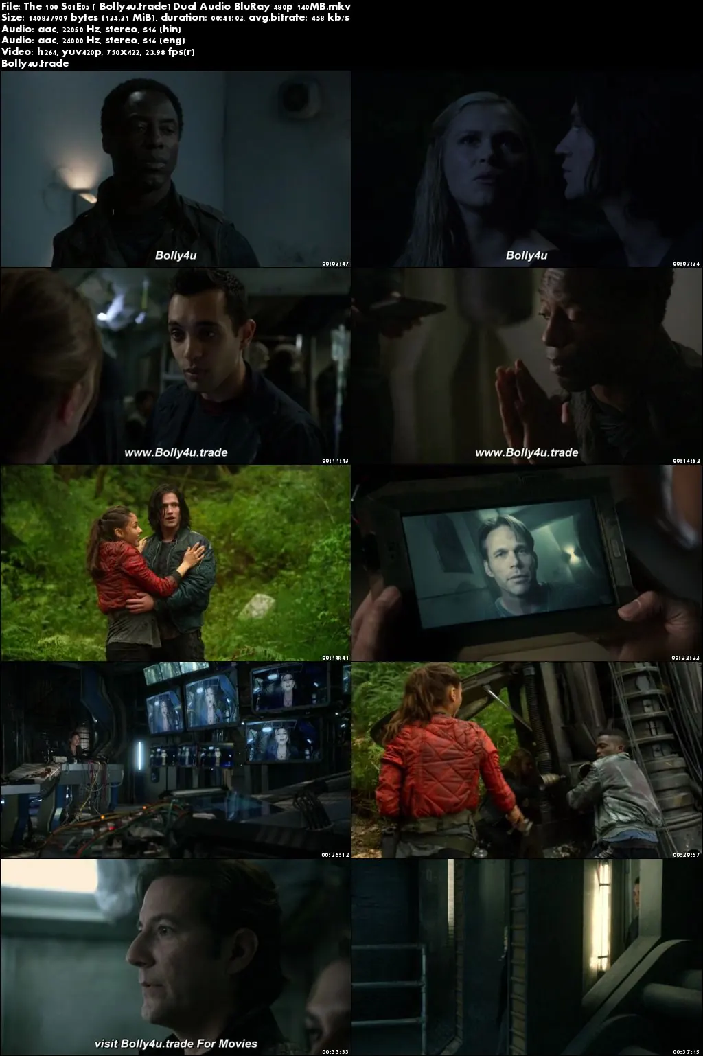 The 100 S01E05 BRRip 140MB Hindi Dual Audio 480p Download