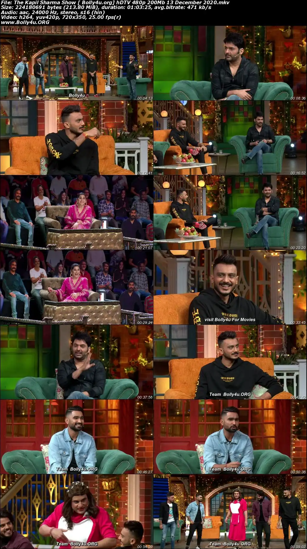 The Kapil Sharma Show HDTV 480p 200Mb 13 December 2020 Download