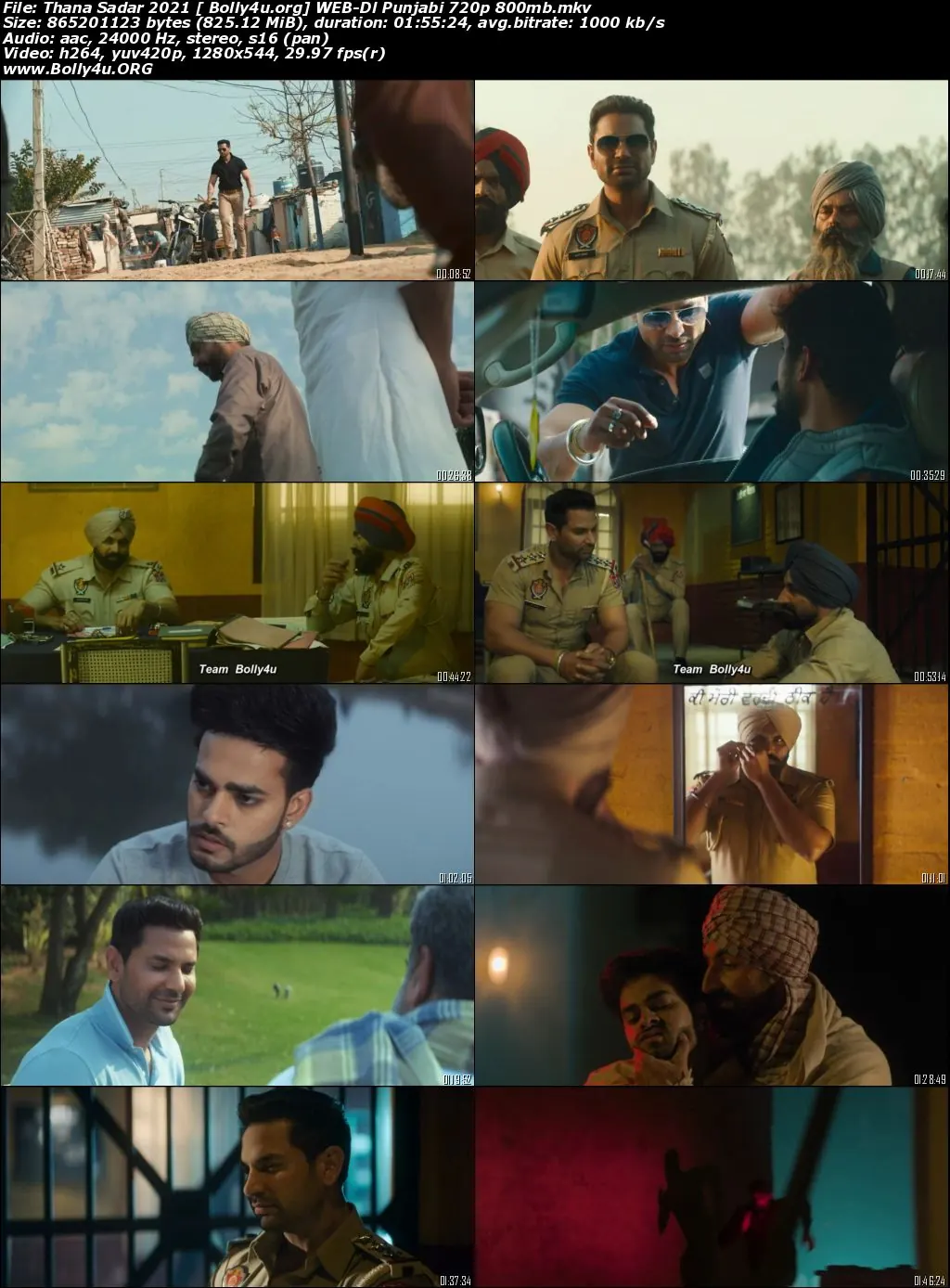 Thana Sadar 2021 WEB-DL 800MB Punjabi Movie Download 720p