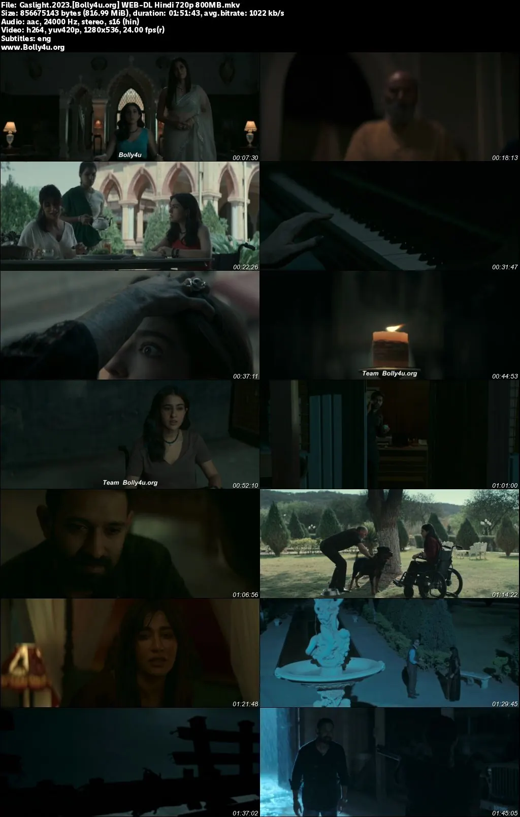 Gaslight 2023 WEB-DL Hindi Full Movie Download 1080p  720p  480p