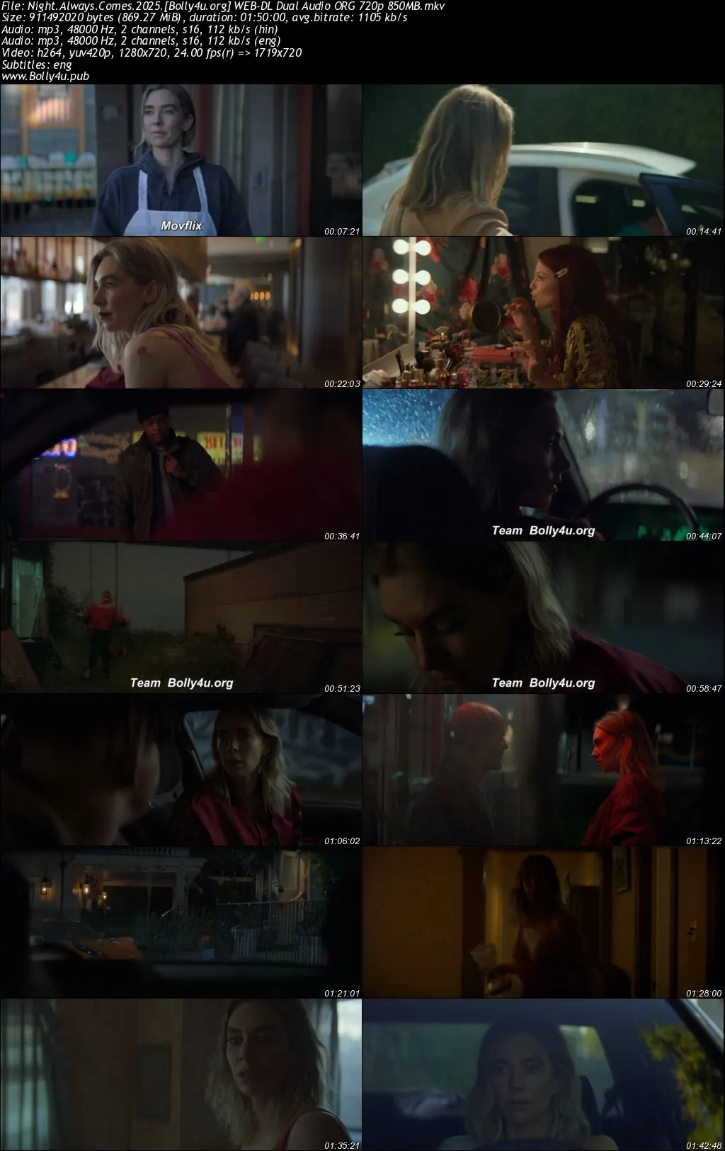 Night Always Comes 2025 WEB-DL Hindi Dual Audio ORG Full Movie Download 1080p  720p  480p