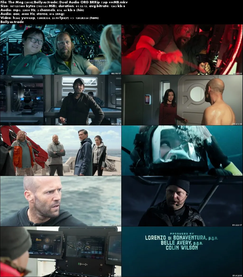 The Meg 2018 BRRip 300Mb Hindi Dual Audio ORG 480p Download