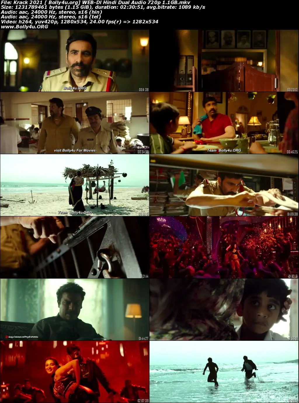 Krack 2021 WEB-Dl 500MB Hindi Hindi Dual Audio V2 ORG 480p Download
