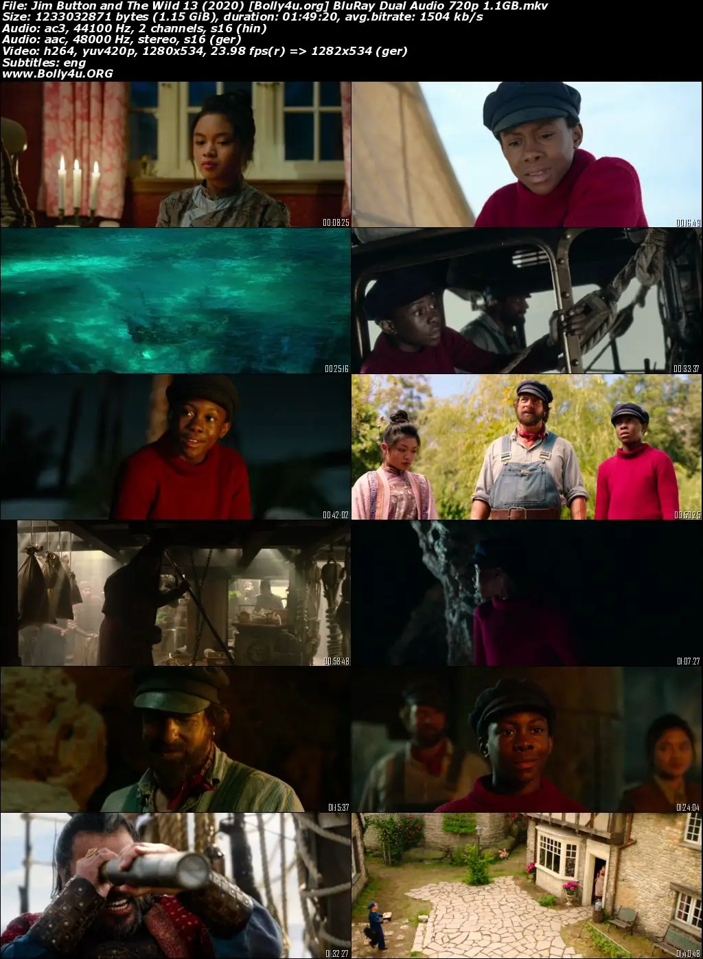 Jim Button and The Wild 13 2020 BluRay Hindi Dual Audio Full Movie Download 1080p  720p  480p