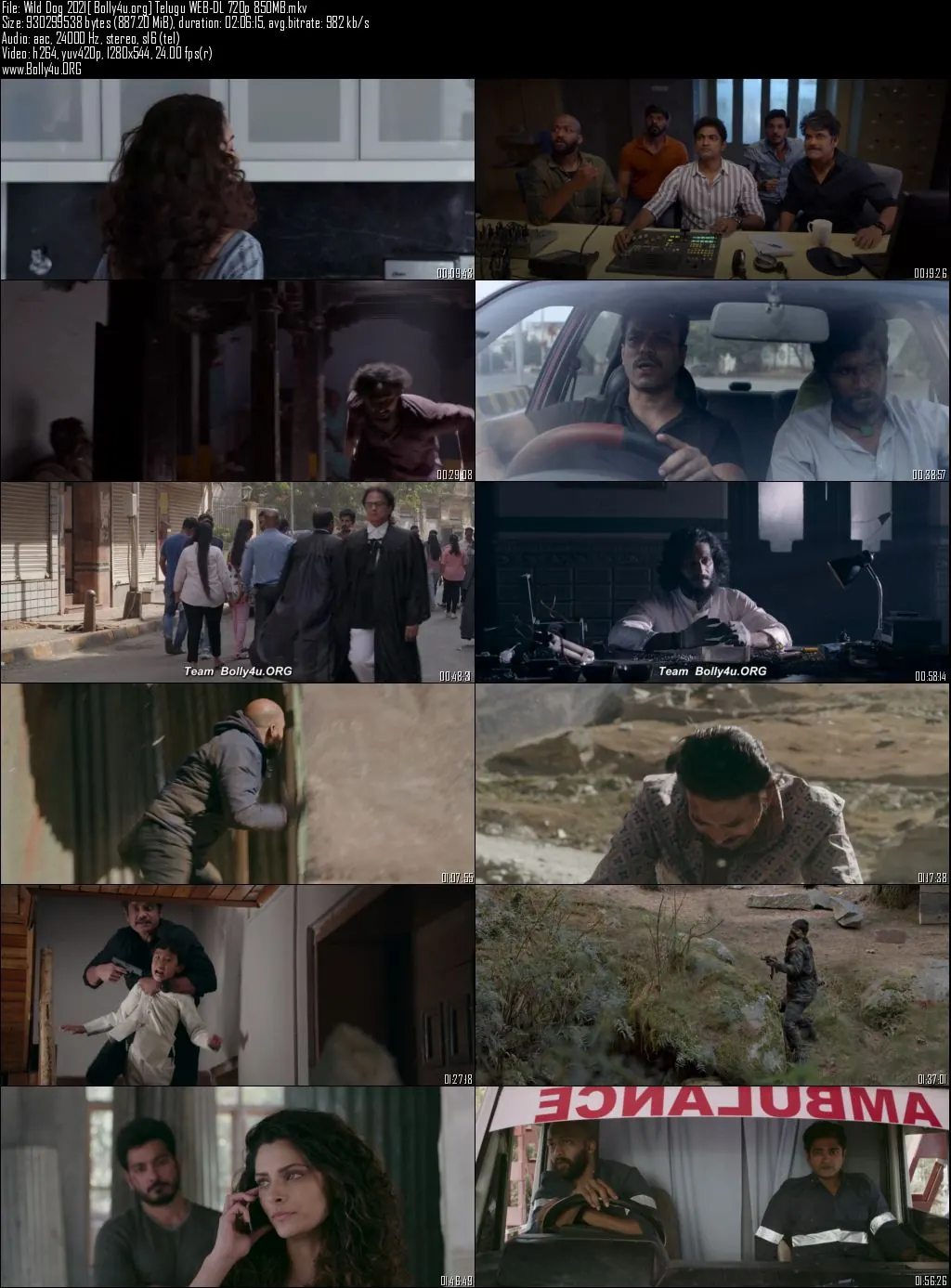 Wild Dog 2021 WEB-DL 850MB Telugu 720p Download