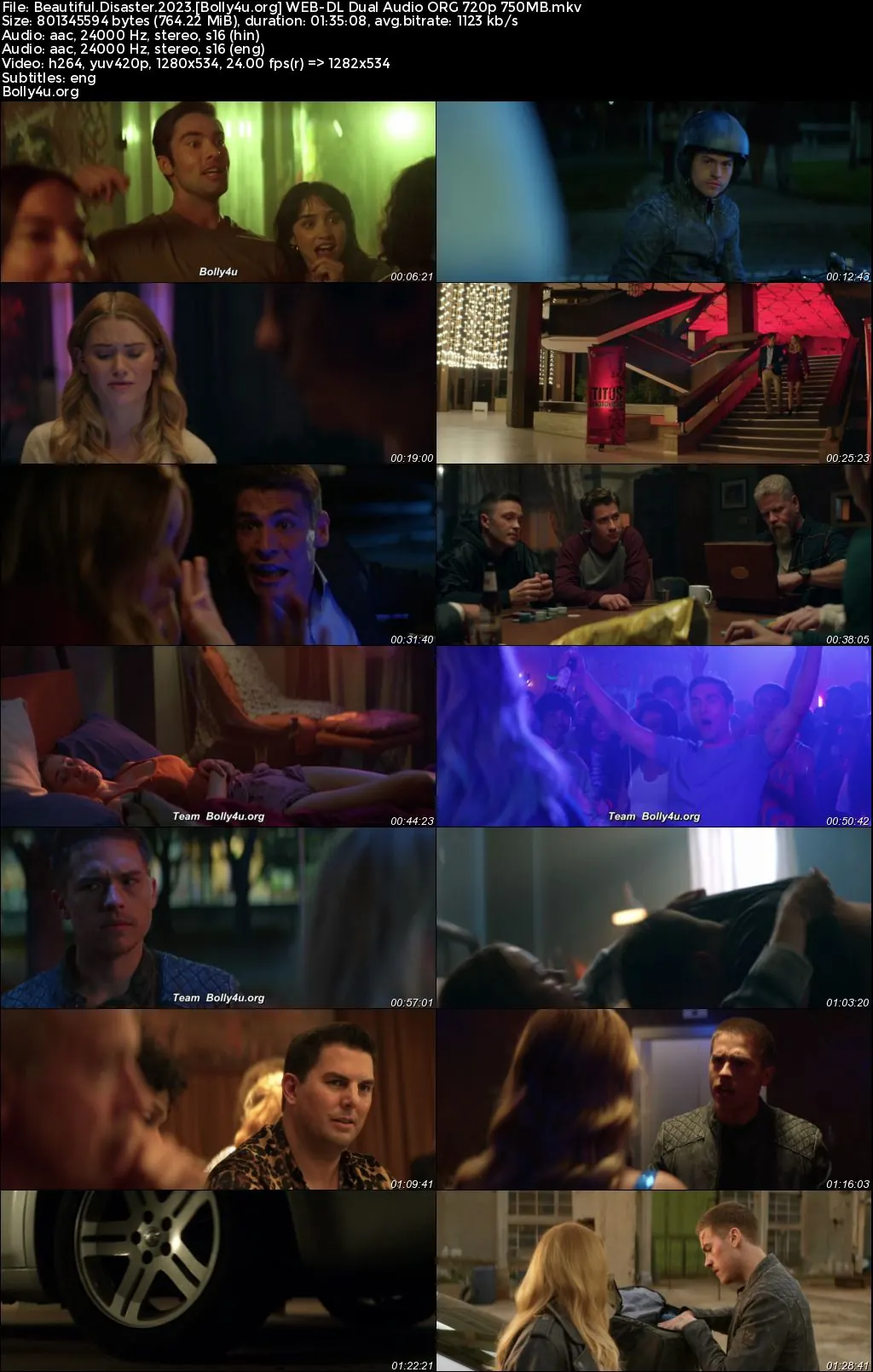 Beautiful Disaster 2023 WEB-DL Hindi Dual Audio ORG Full Movie Download 1080p  720p  480p Watch Online Free bolly4u